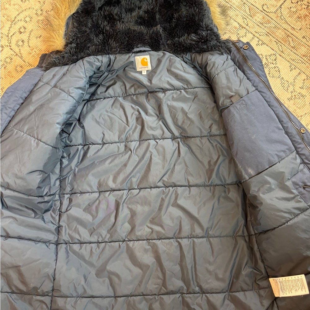 Carhartt Blue Puffer Jacket for Winter - Picture 2 of 3